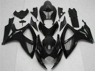 Black 06-07 GSXR 600/750 Aftermarket Motorcycle Fairings