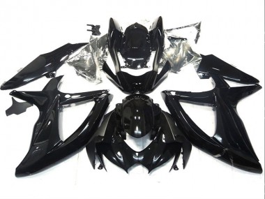 Black 08-10 GSXR 750 Motorcycle Fairings