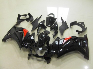 Black 08-12 ZX250R Motorcycle Fairings