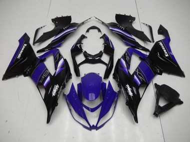 Black Blue 13-18 ZX6R Motorcycle Fairings