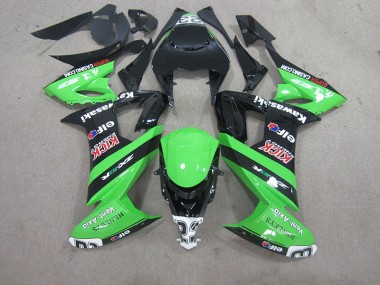 Black Green 08-10 ZX10R Motorcycle Fairings