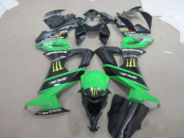 Black Green Monster 08-10 ZX10R Motorcycle Fairings