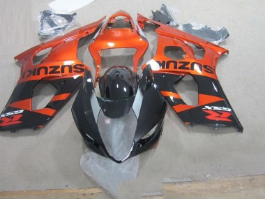 Black Orange 03-04 GSXR 1000 Motorcycle Fairings