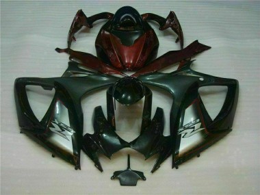 Black Red 06-07 GSXR 600/750 Motorcycle Fairings