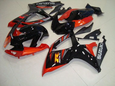 Black Red 06-07 GSXR 750 Motorcycle Fairings