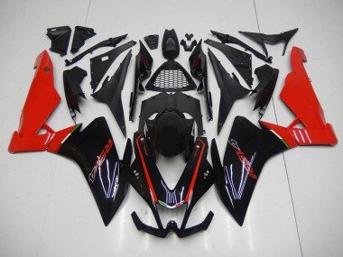 Black Red 09-15 RSV4 Motorcycle Fairings