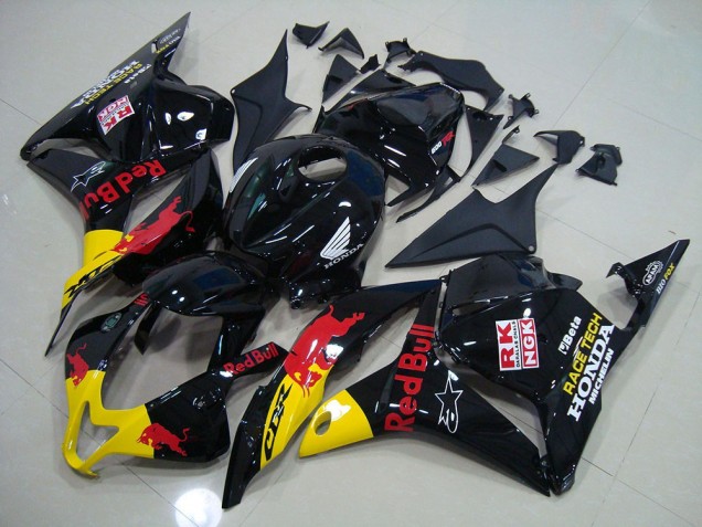 Black Red Bull 09-12 CBR600RR Motorcycle Fairings