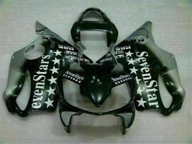 Black Silver SevenStarss 01-03 CBR600 F4i Motorcycle Fairings