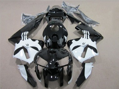 Black White 05-06 CBR600RR Motorcycle Fairing