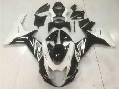 Black White 11-21 GSXR 600/750 Motorcycle Fairing