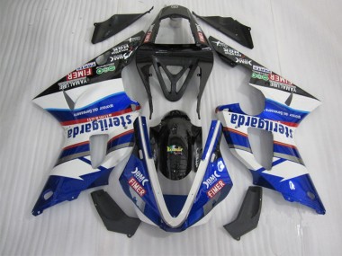 Black White Blue Santander 00-01 YZF R1 Motorcycle Fairings