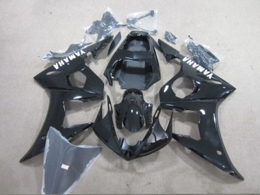 Black White Decal 03-05 YZF R6 Motorcycle Fairings