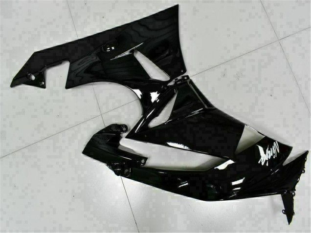 Black White Ninja 09-12 ZX6R Motorcycle Fairings