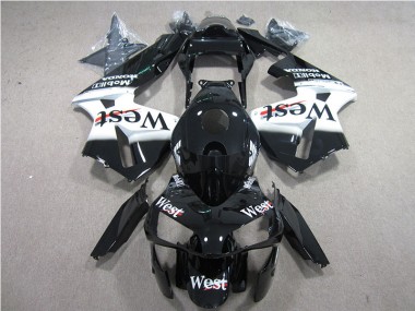 Black White West 05-06 CBR600RR Motorcycle Fairings