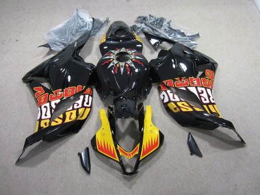 Black Yellow 09-12 CBR600RR Motorcycle Fairings