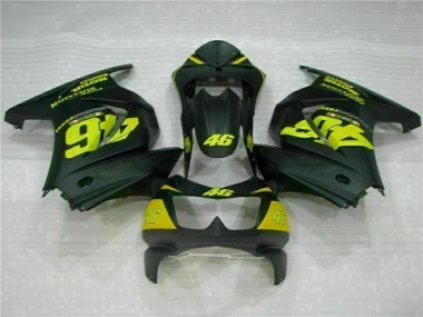 Black Yellow 46 08-12 EX250 Motorcycle Fairings