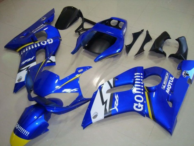 Blue Go Motul 98-02 YZF R6 Motorcycle Fairings