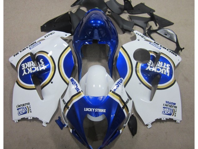 Blue Motul White Lucky Strike 96-07 GSXR 1300 Hayabusa Motorcycle Fairings