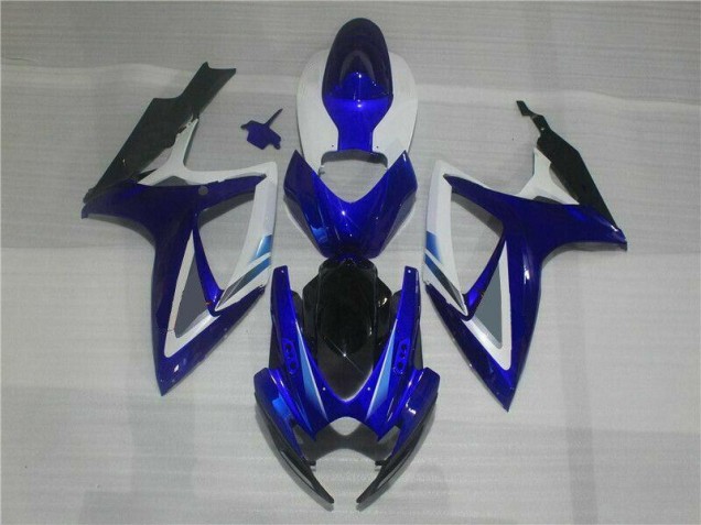 Blue White 06-07 GSXR 600/750 Motorcycle Fairings