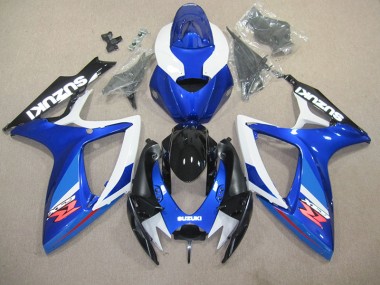 Blue White 06-07 GSXR 600 Motorcycle Bodywork