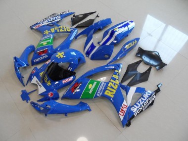 Blue Yellow Rizla 06-07 GSXR 750 Motorcycle Fairings