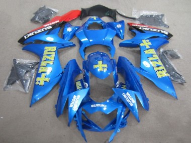 Blue Yellow Rizla 11-21 GSXR 600 Motorcycle Fairings