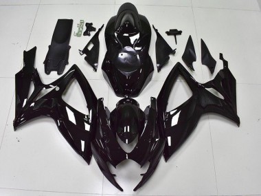 Glossy Black 06-07 GSXR 600/750 Motorcycle Fairings