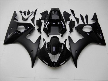 Glossy Matte Black 03-05 YZF R6 Motorcycle Fairings