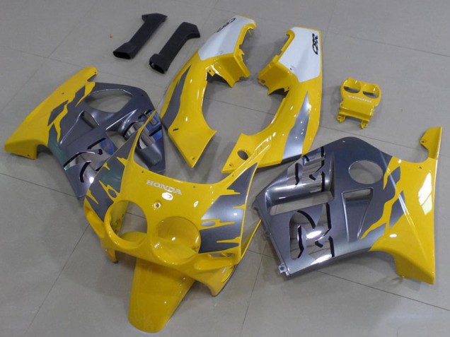 Grey Yellow 1988-1989 CBR250RR MC19 Motorcycle Fairings