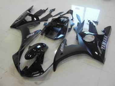 Matte Black Glossy Black 03-05 YZF R6 Motorcycle Fairings