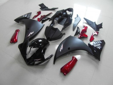 Matte Black Red 12-14 YZF R1 Motorcycle Fairings