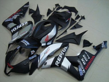 Matte Black Silver Repsol 07-08 CBR600RR Motorcycle Fairings