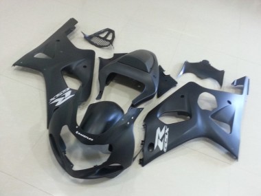 Matte Black with Silver GSXR 00-02 GSXR 1000 Motorcycle Fairings