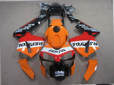 Orange Black Repsol 03-04 CBR600RR Motorcycle Fairings