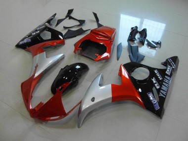 Orange Silver Black 03-05 YZF R6 Motorcycle Fairings