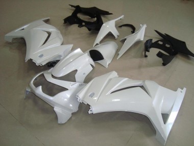 Pearl White 08-12 ZX250R Motorcycle Fairings