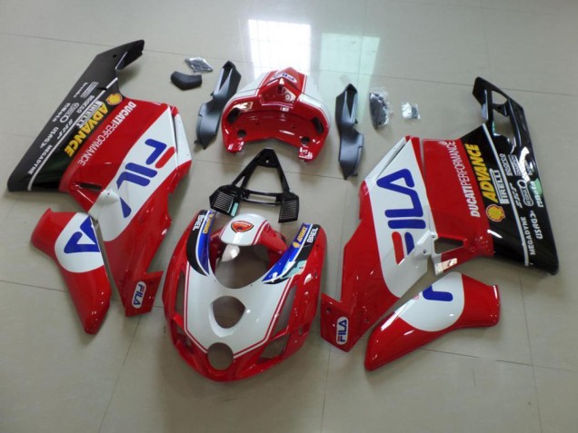 Red Fila 03-04 Ducati 749 999 Motorcycle Fairings