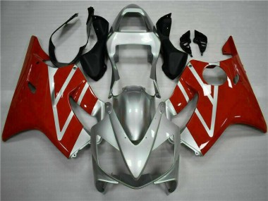 Red Silver 01-03 CBR600 F4i Motorcycle Bodywork