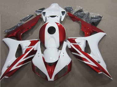 Red White 06-07 CBR1000RR Motorcycle Fairing