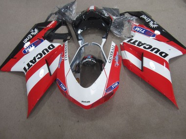 Red White Generali Tim 07-14 Ducati 1098 Motorcycle Fairings