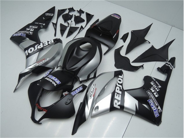 Silver Repsol Black 07-08 CBR600RR Motorcycle Fairings