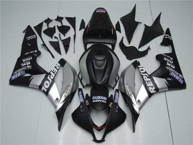 Silver Repsol Black 07-08 CBR600RR Motorcycle Fairings