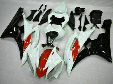 White 06-07 YZF R6 Motorcycle Fairings