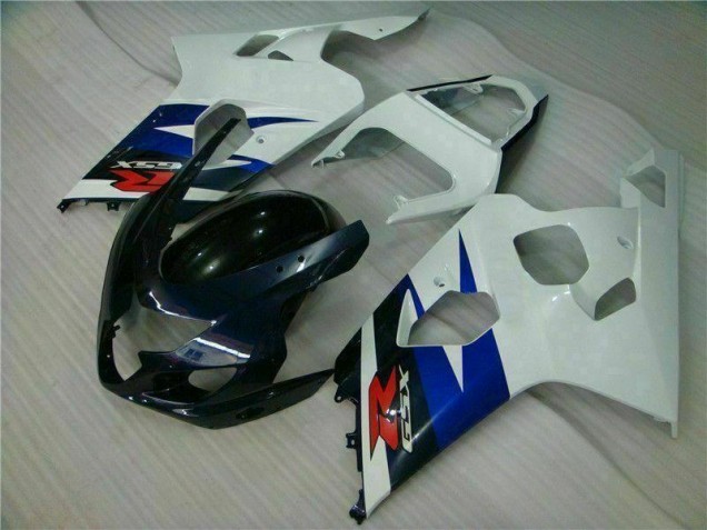 White Black 04-05 GSXR 600/750 Motorcycle Fairings