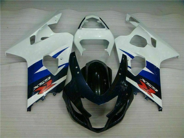 White Black 04-05 GSXR 600/750 Motorcycle Fairings