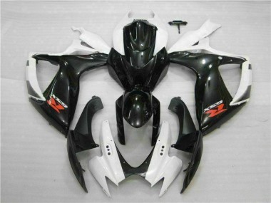 White Black 06-07 GSXR 600/750 Motorcycle Fairing