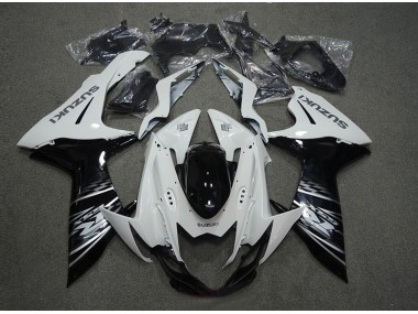 White Black 11-21 GSXR 600 Motorcycle Fairings