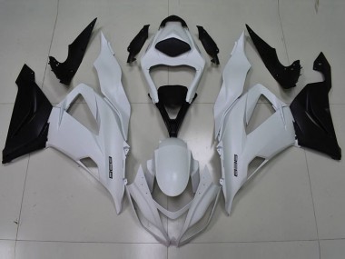 White Black 636 13-18 ZX6R Motorcycle Fairings