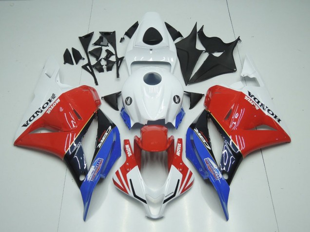 White Motul Red Blue 09-12 CBR600RR Motorcycle Fairings