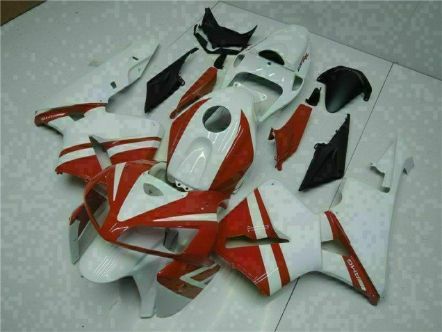 White Red 05-06 CBR600RR Motorcycle Fairing